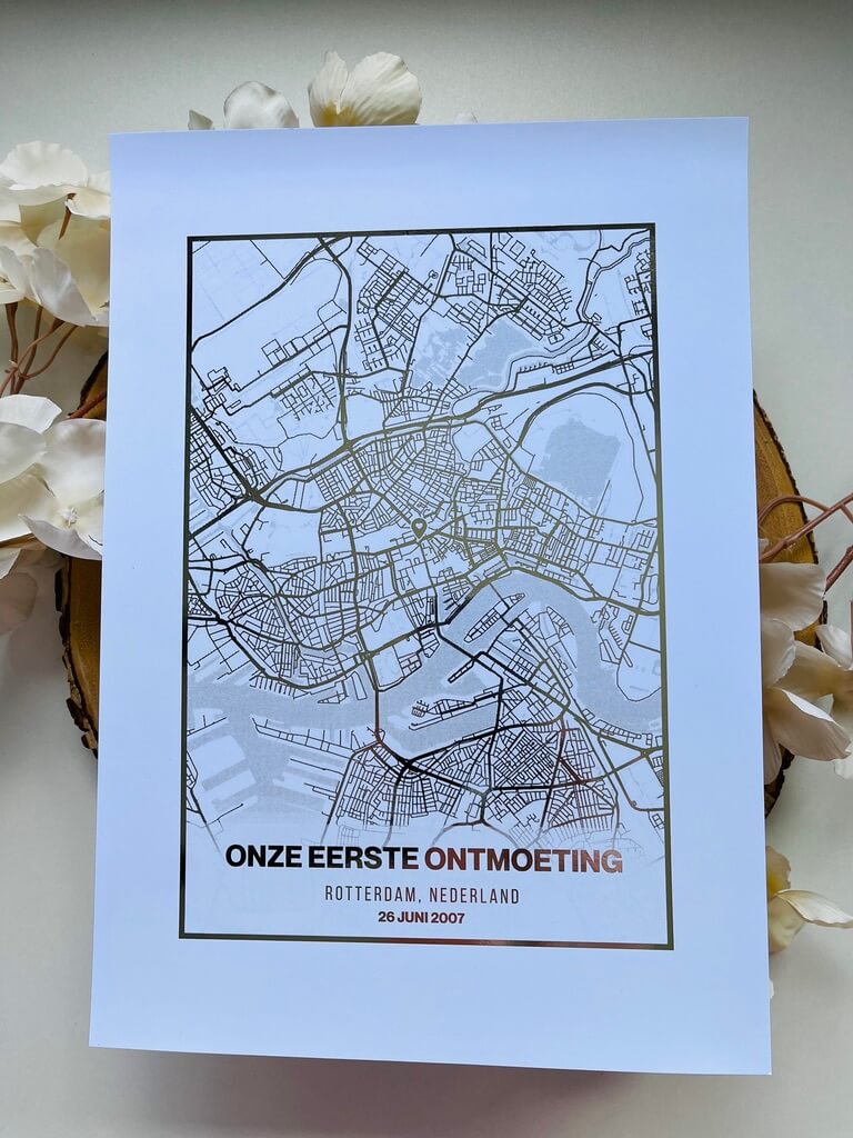 Foil Poster | Gebeurtenis City Map