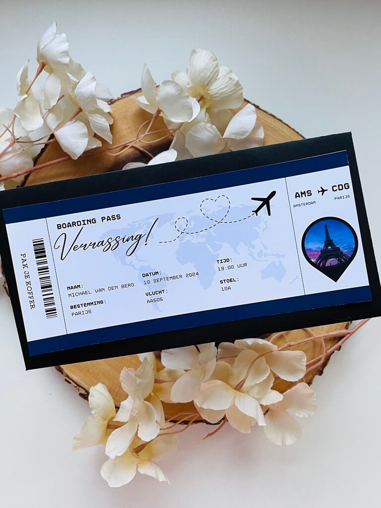 Full Color Gift Ticket | Boarding pass