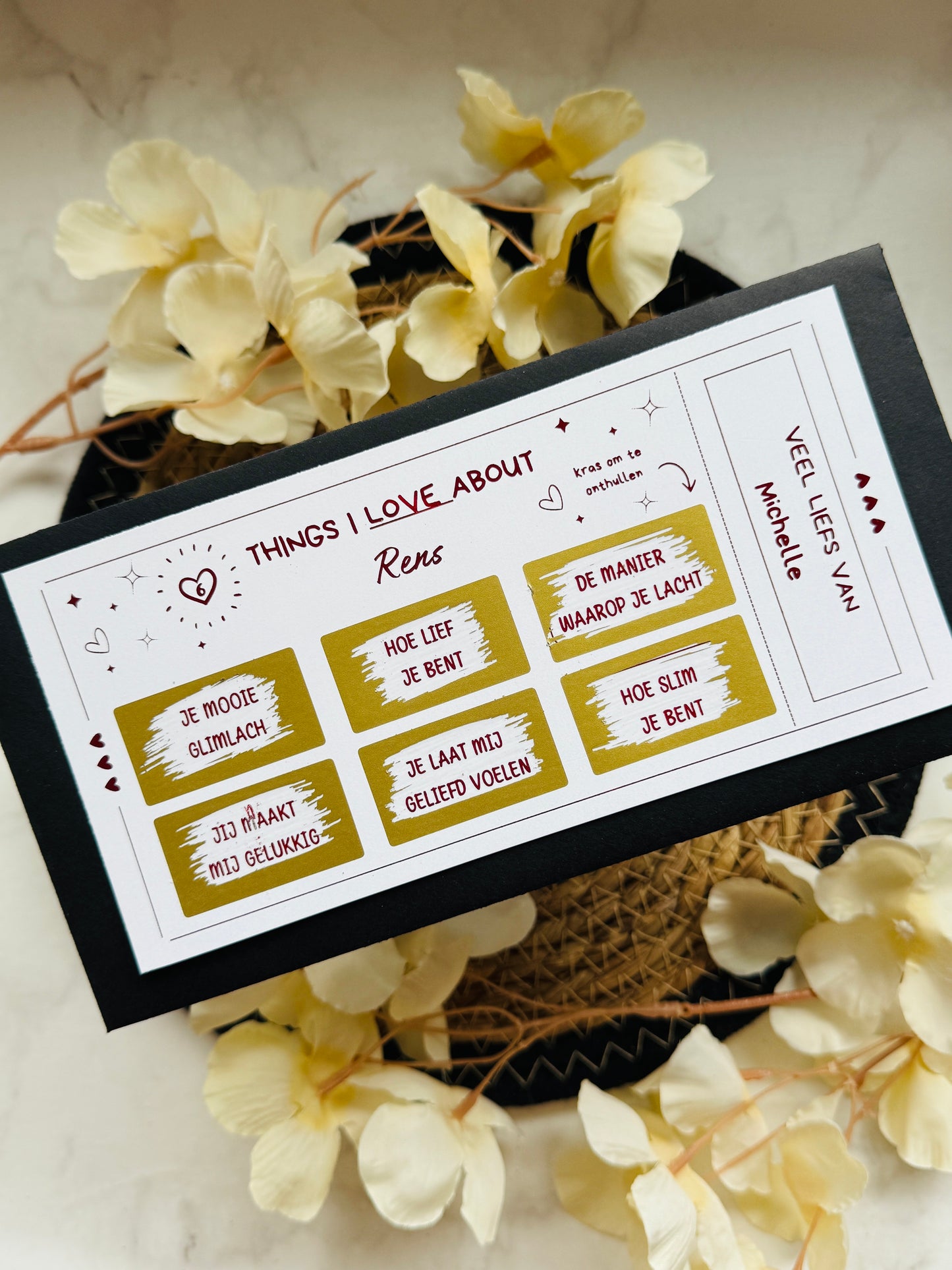 Foil Ticket | Valentijn | 6 Things I Love About