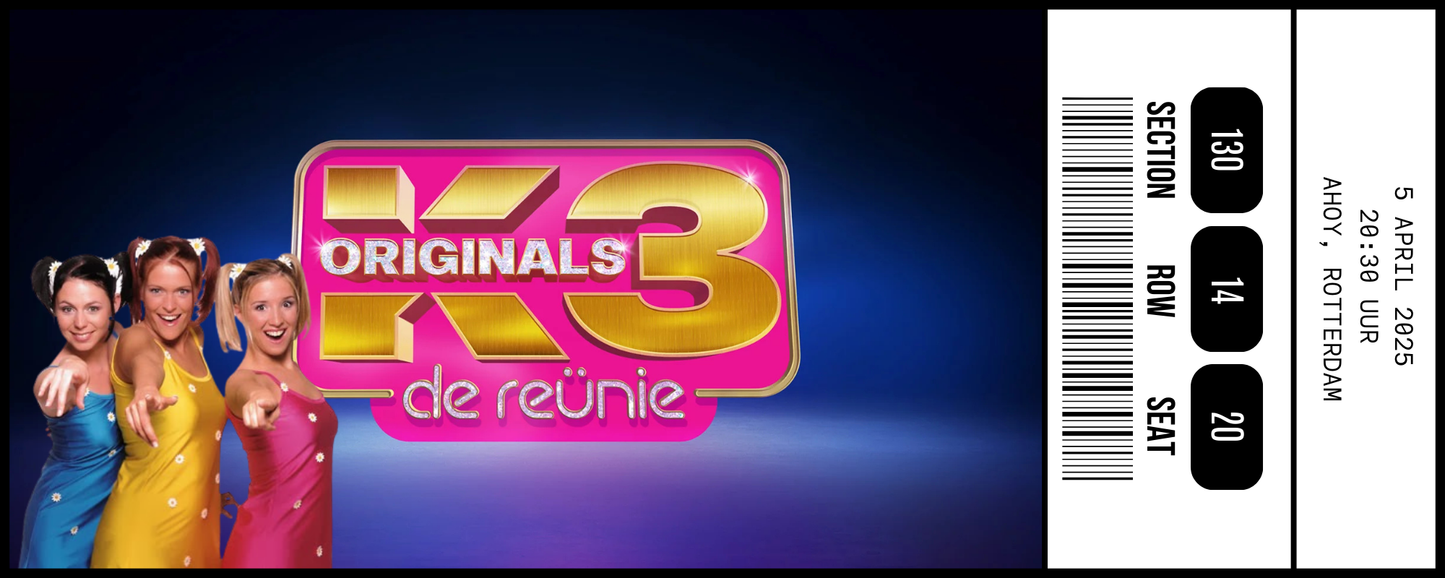 Full Color Ticket | K3 Reünie