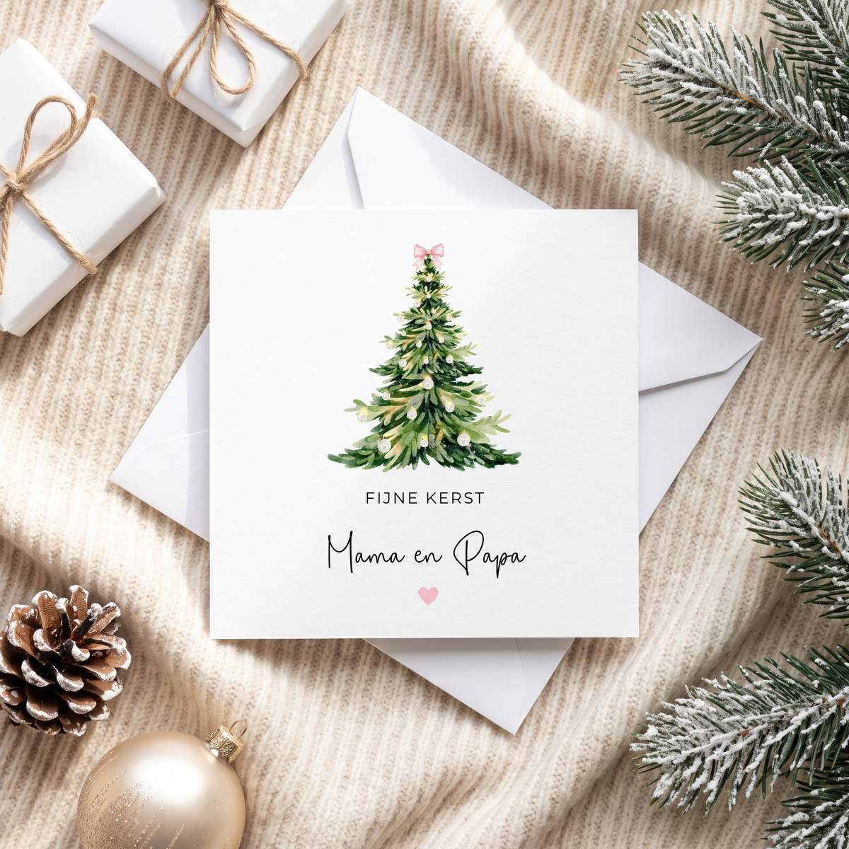KERSTKAART | FIJNE KERST KLASSIEK