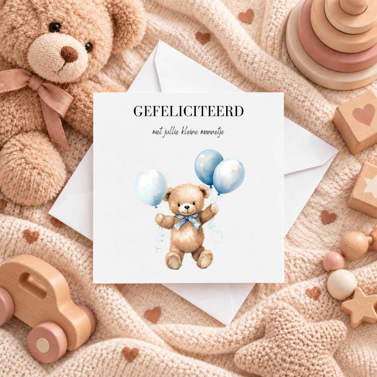 WENSKAART | GEFELICITEERD KLEIN MANNETJE