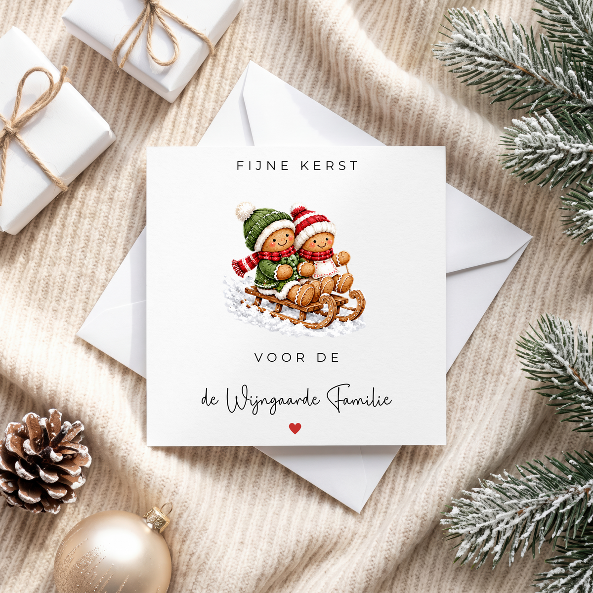 KERSTKAART | FIJNE KERST SLEE