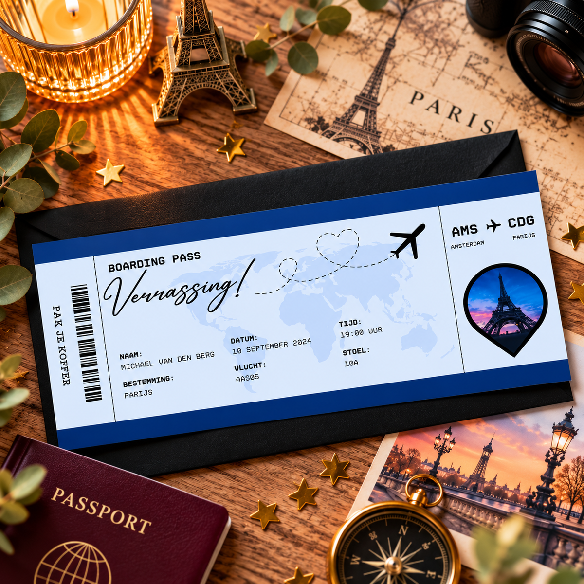 Full Color Gift Ticket | Boarding pass