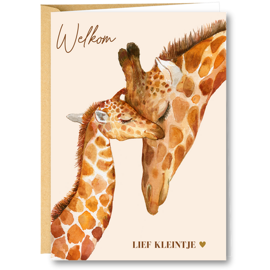 WENSKAART | WELKOM LIEF KLEINTJE GIRAF