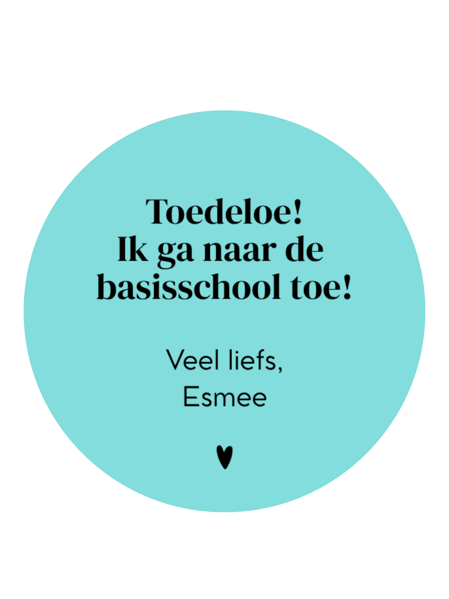 STICKER | TOEDELOE BASISSCHOOL