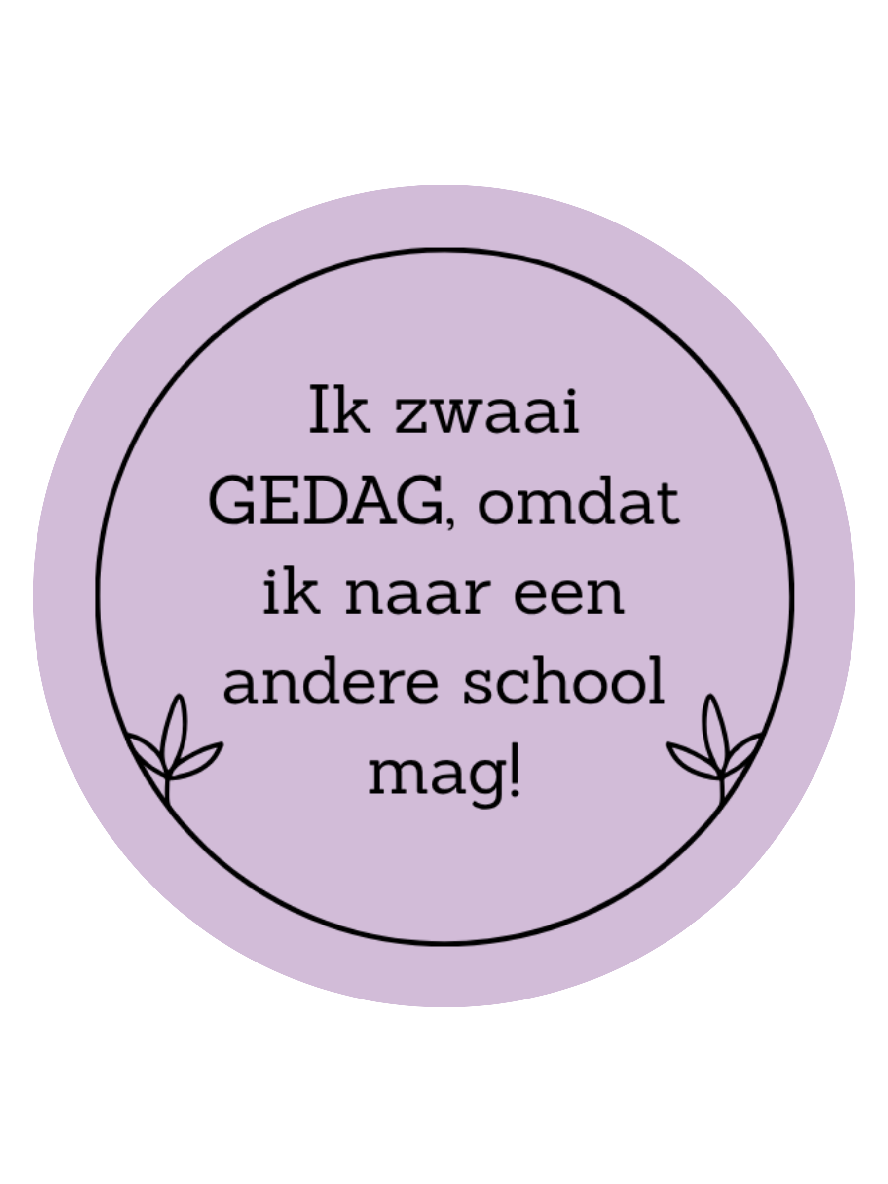 STICKER | IK ZWAAI GEDAG