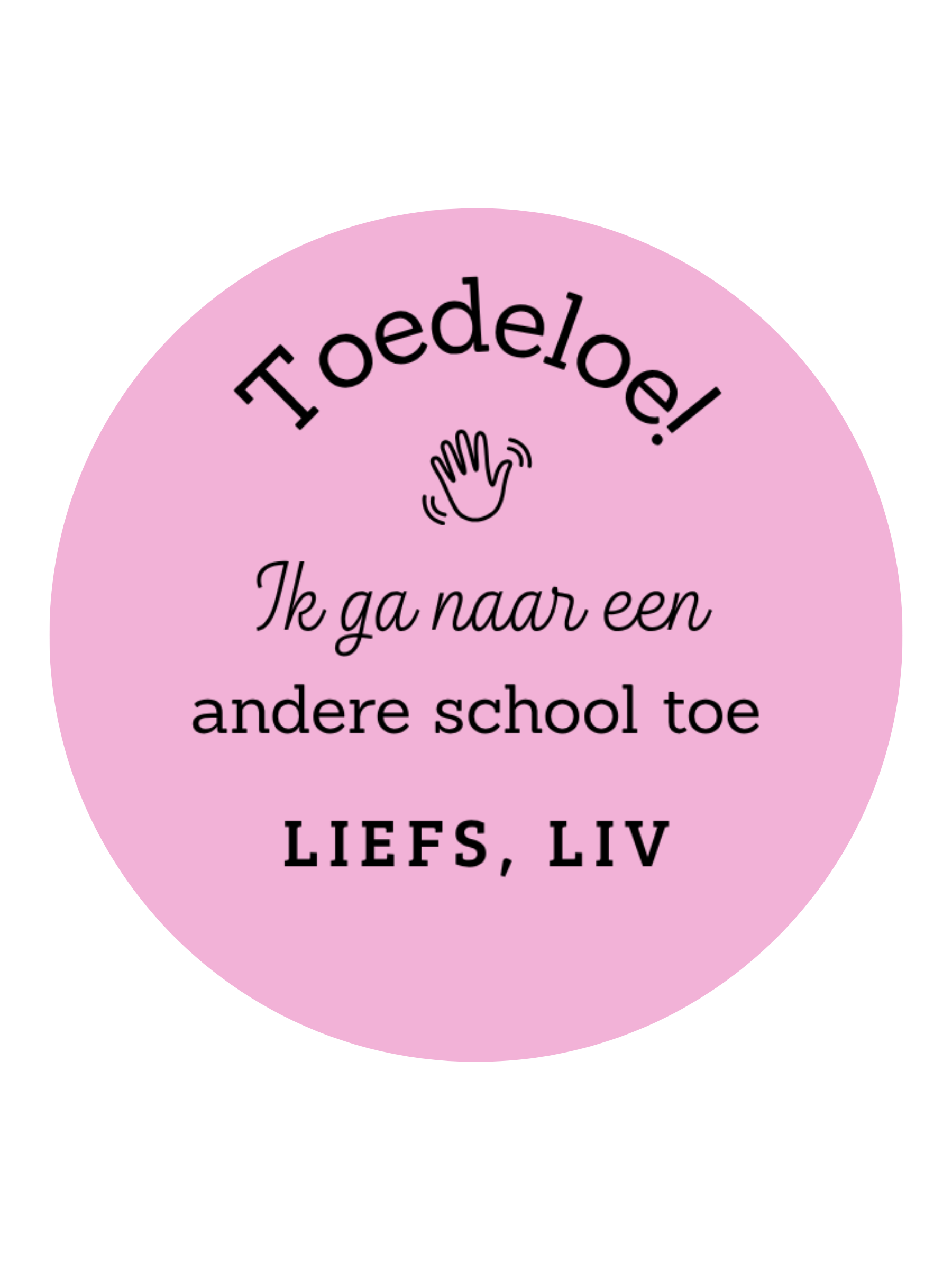 STICKER | TOEDELOE ANDERE SCHOOL