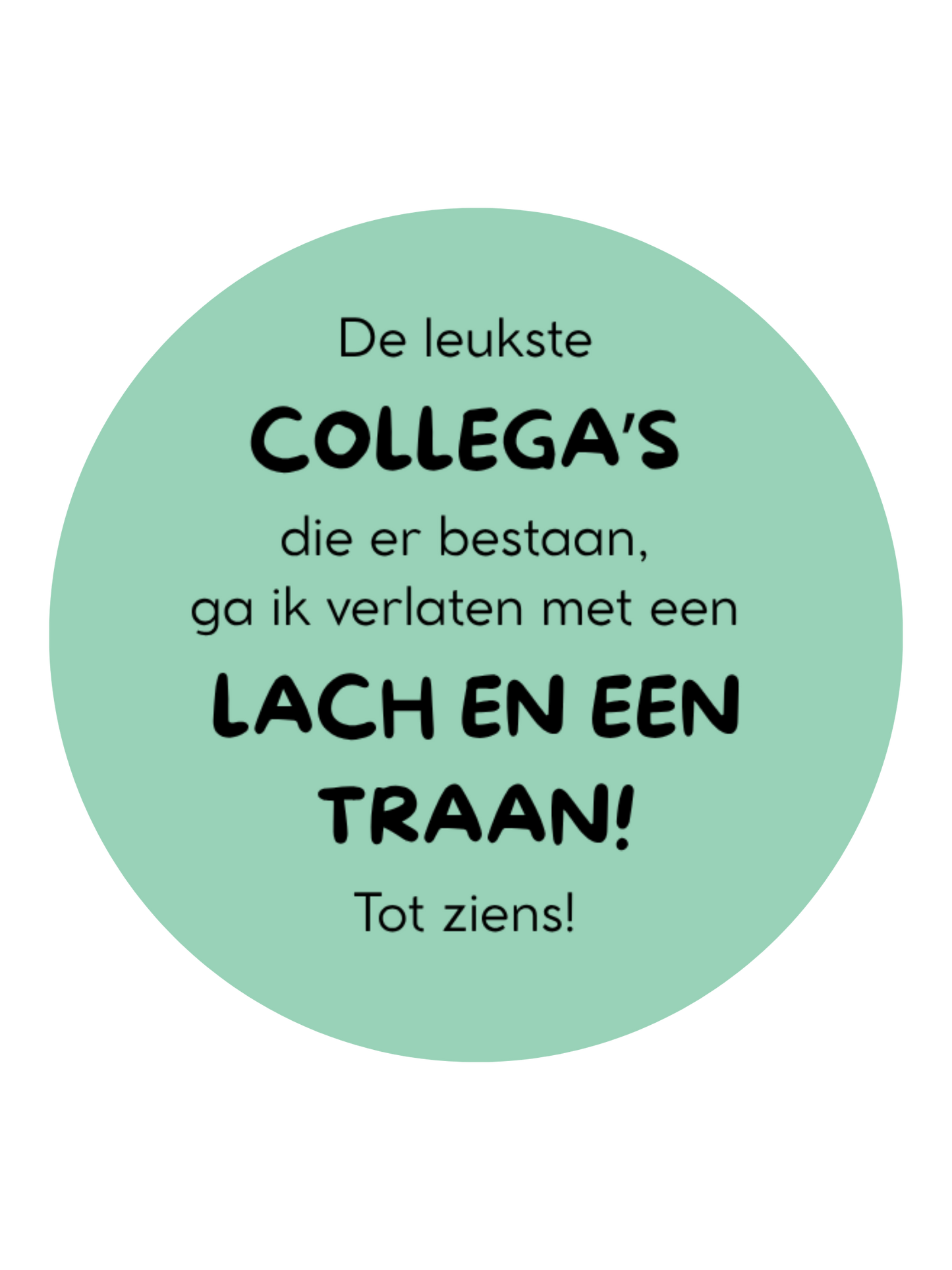 STICKER | AFSCHEID COLLEGA'S