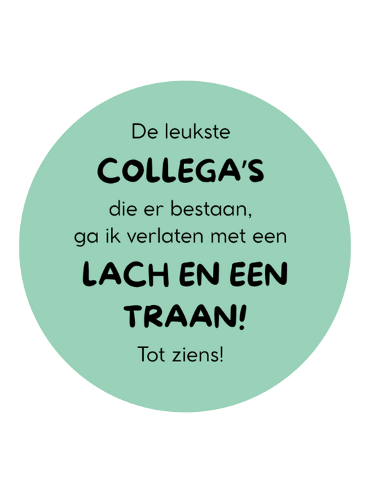 STICKER | AFSCHEID COLLEGA'S