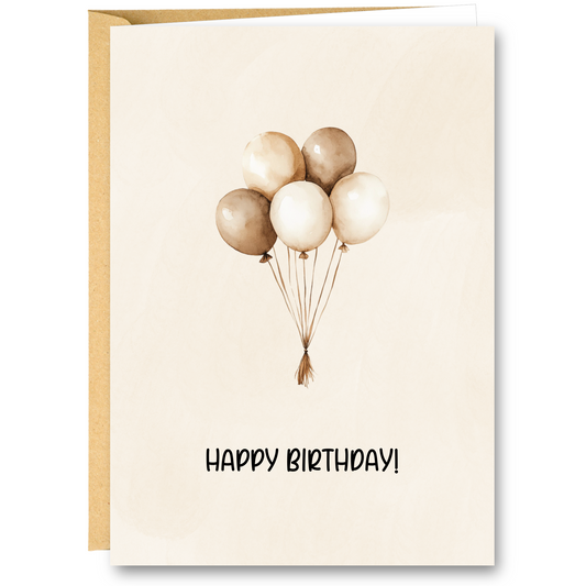 WENSKAART | HAPPY BIRTHDAY BALLON