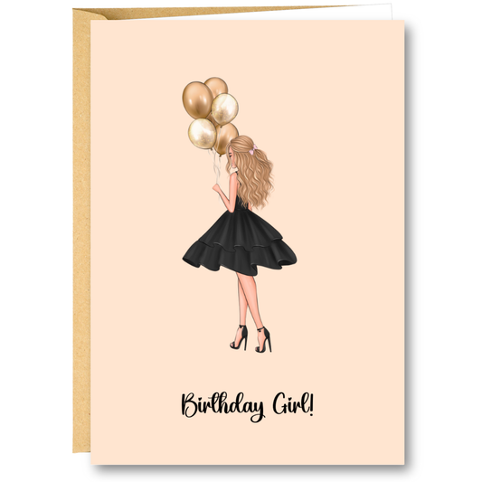 WENSKAART | BIRTHDAY GIRL BLOND