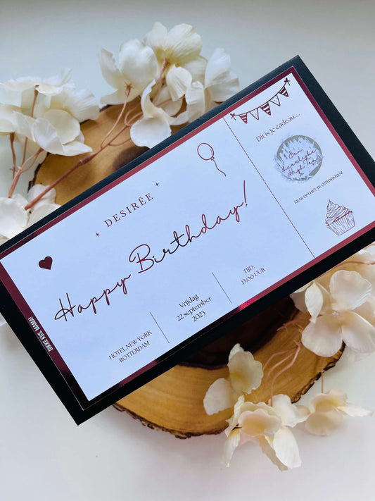 Foil Ticket | Happy Birthday