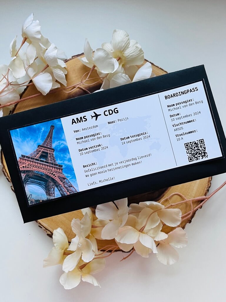 Full Color Gift Ticket | Vliegticket