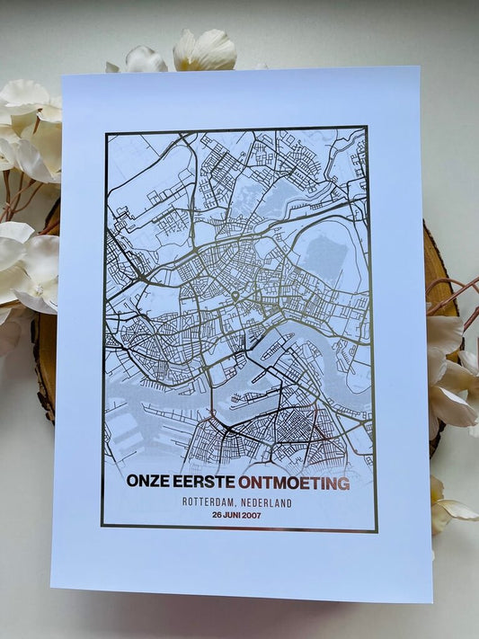 Foil Poster | Gebeurtenis City Map