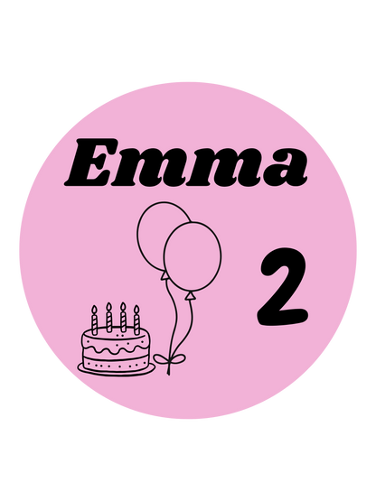 TRAKTATIE STICKER | TAART BALLON