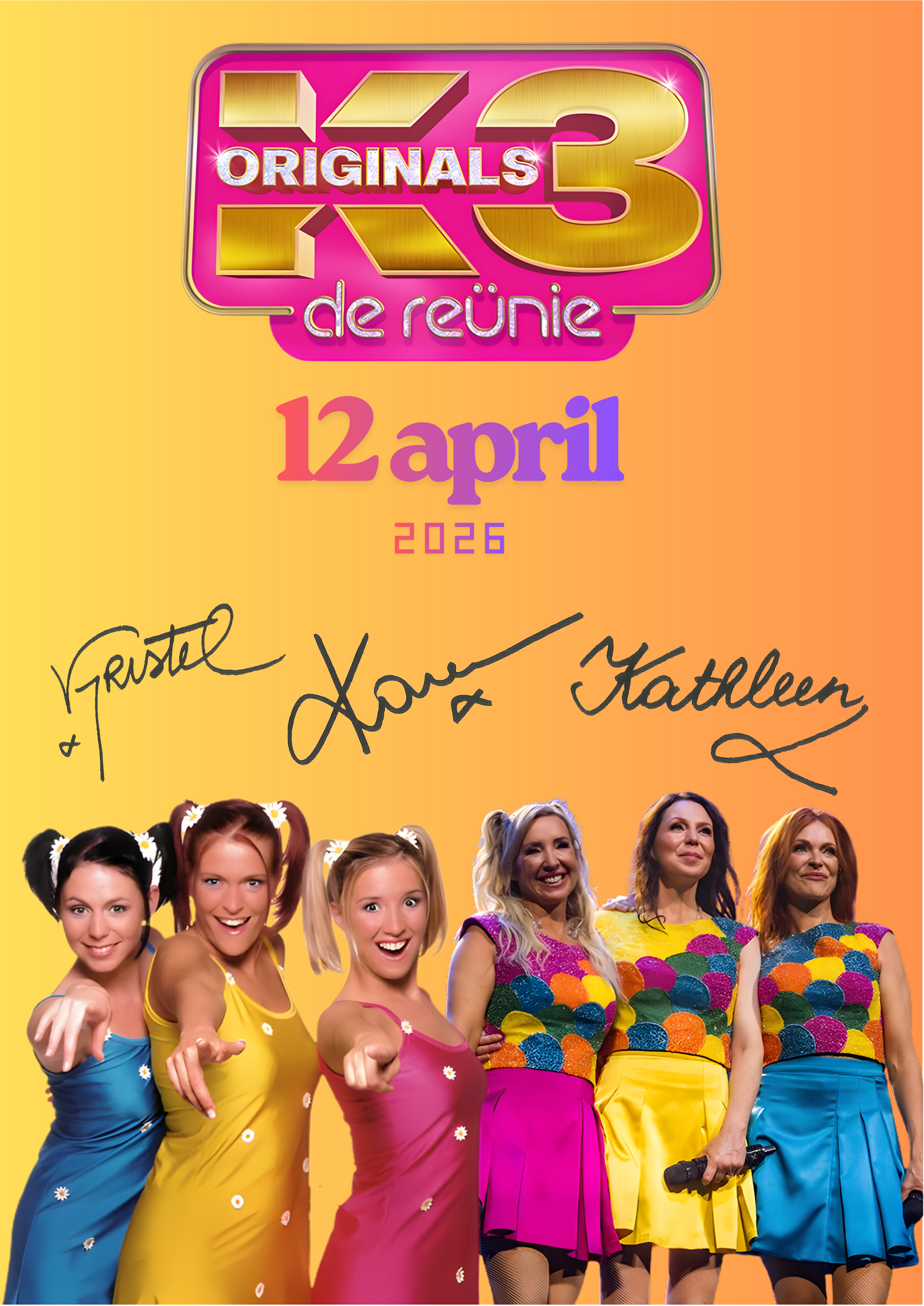 Full Color Poster | K3 Reünie met handtekening