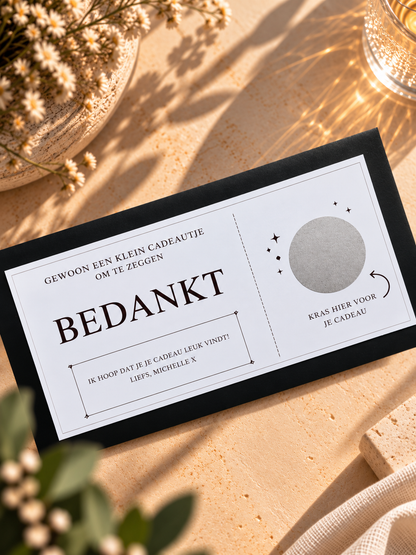 Foil Ticket | Bedankt