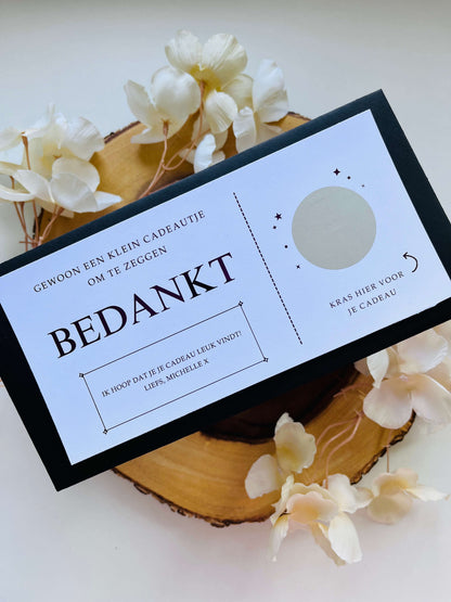 Foil Ticket | Bedankt