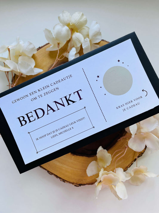 Foil Ticket | Bedankt