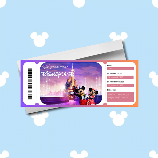Full Color Gift Ticket | Disneyland