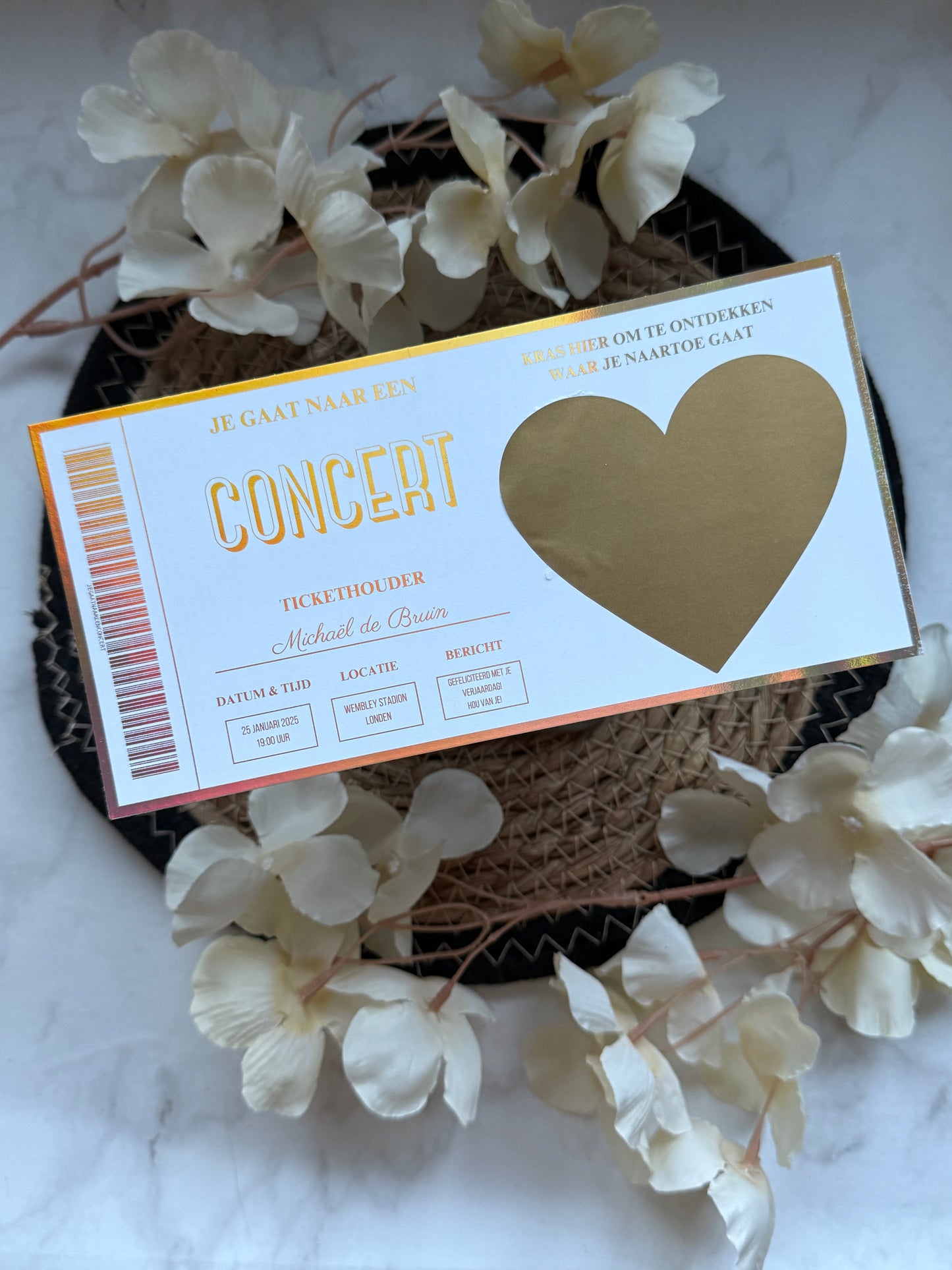 Foil Ticket | Concert Scratch Off