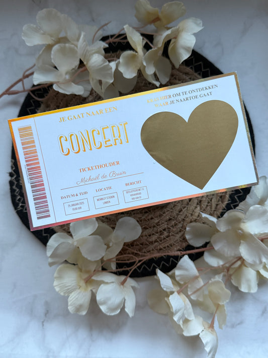 Foil Ticket | Concert Scratch Off