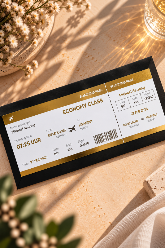 Foil Ticket | Vliegticket