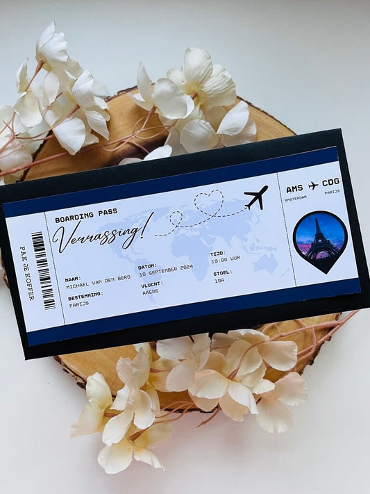 Full Color Gift Ticket | Boarding pass