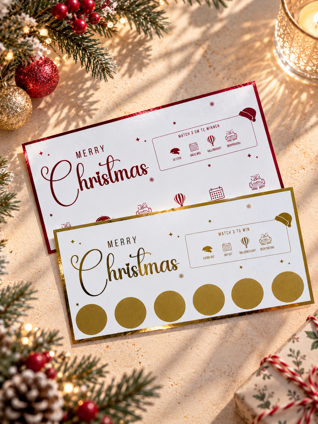 Foil Ticket | Christmas Scratch off
