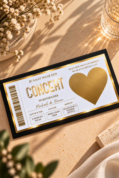 Foil Ticket | Concert Scratch Off