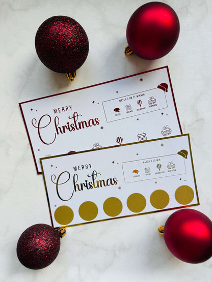 Foil Ticket | Christmas Scratch off