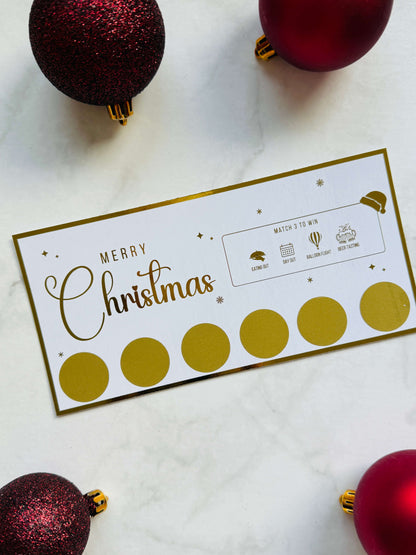 Foil Ticket | Christmas Scratch off