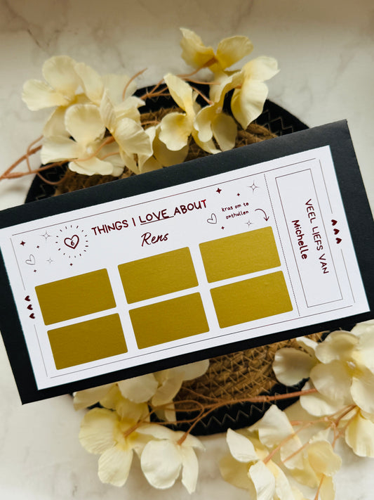 Foil Ticket | Valentijn | 6 Things I Love About