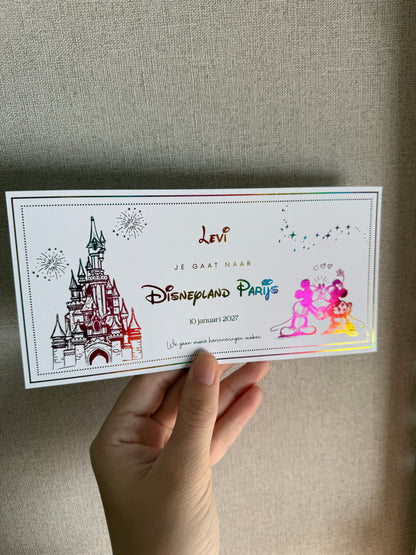 Foil Color Gift Ticket | Disneyland