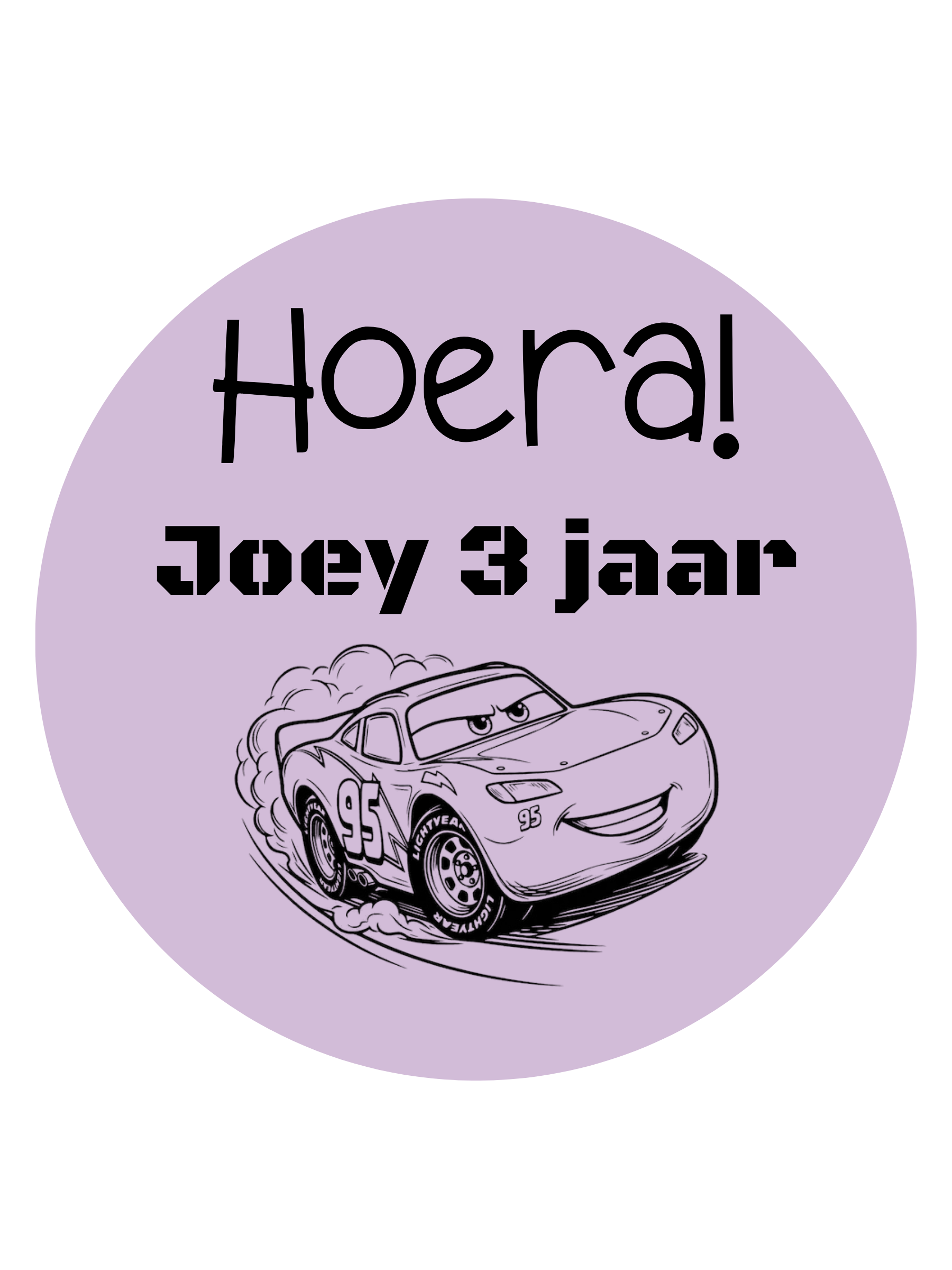 TRAKTATIE STICKER | CARS