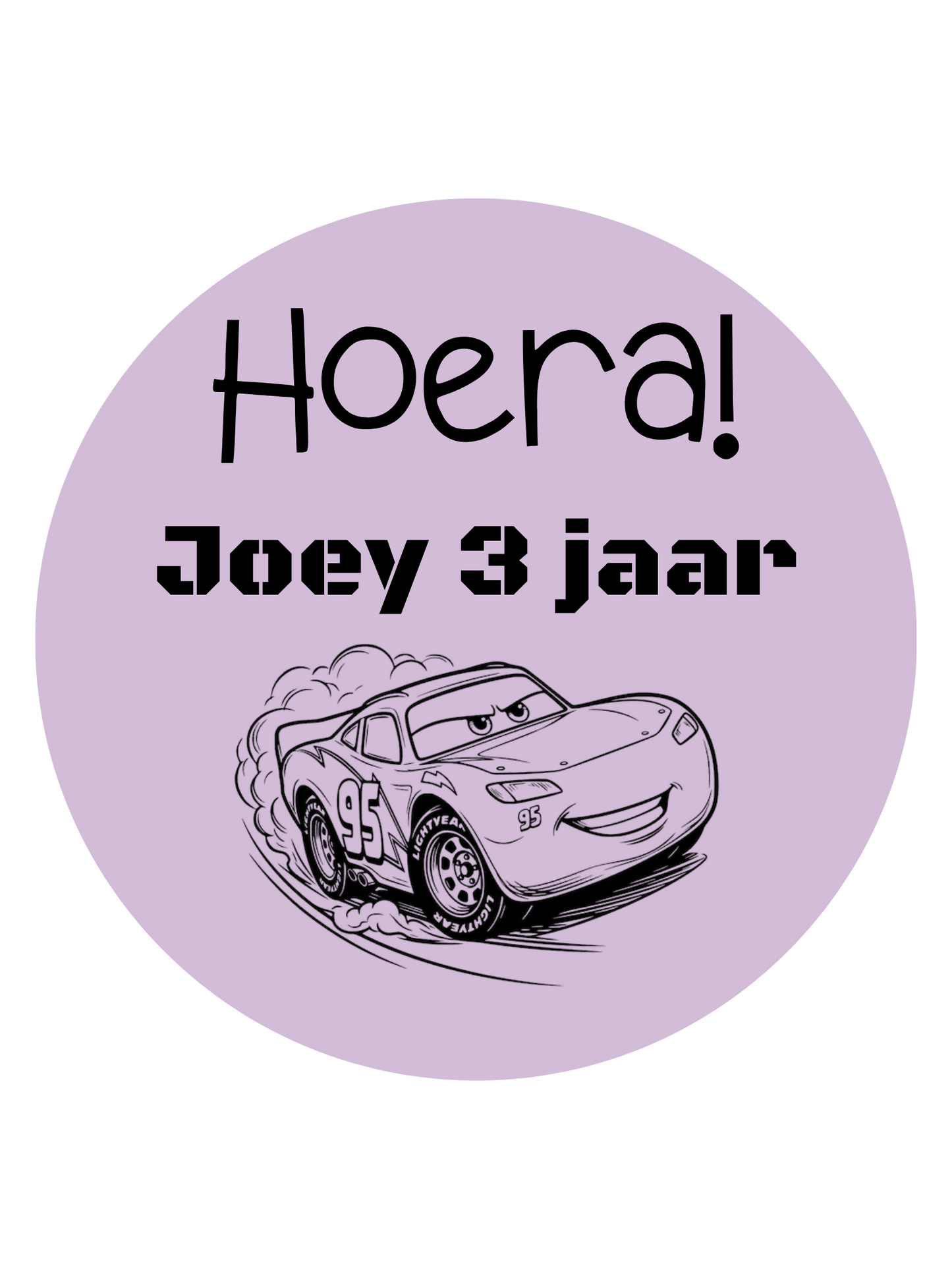 TRAKTATIE STICKER | CARS