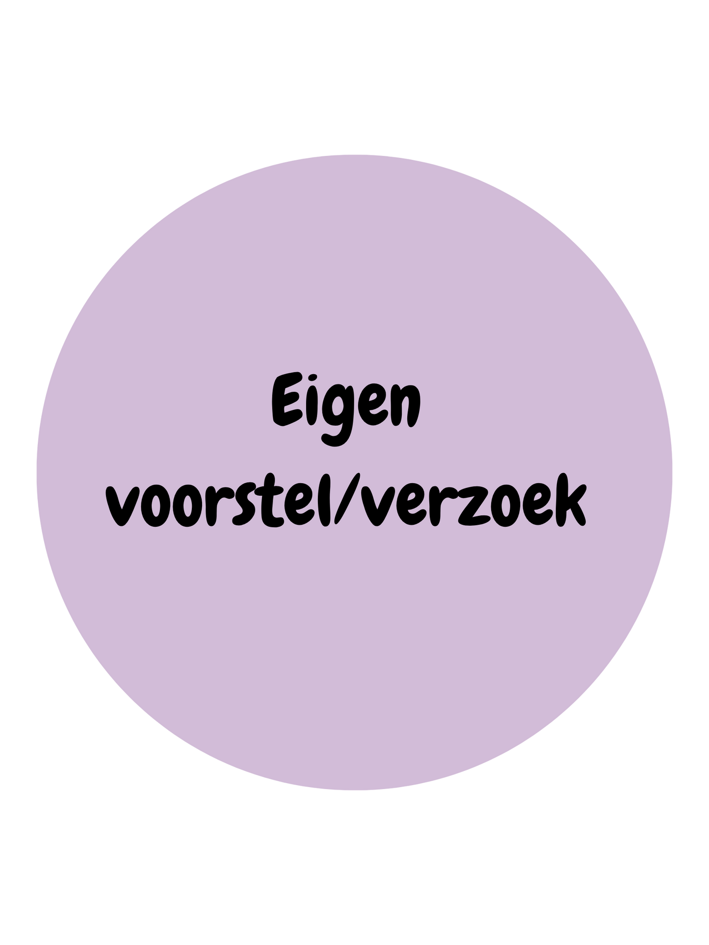 EIGEN VOORSTEL/VERZOEK