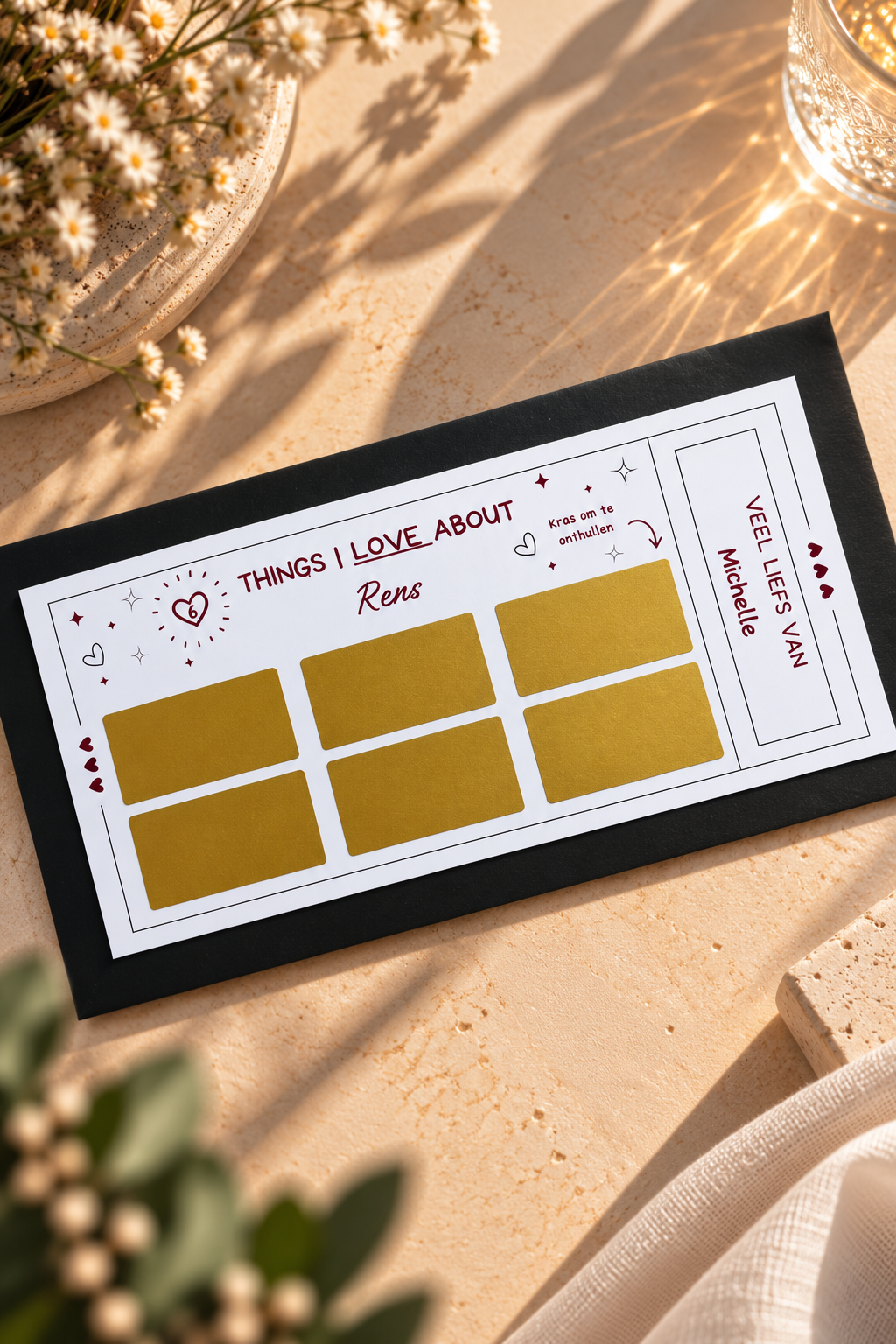 Foil Ticket | Valentijn | 6 Things I Love About