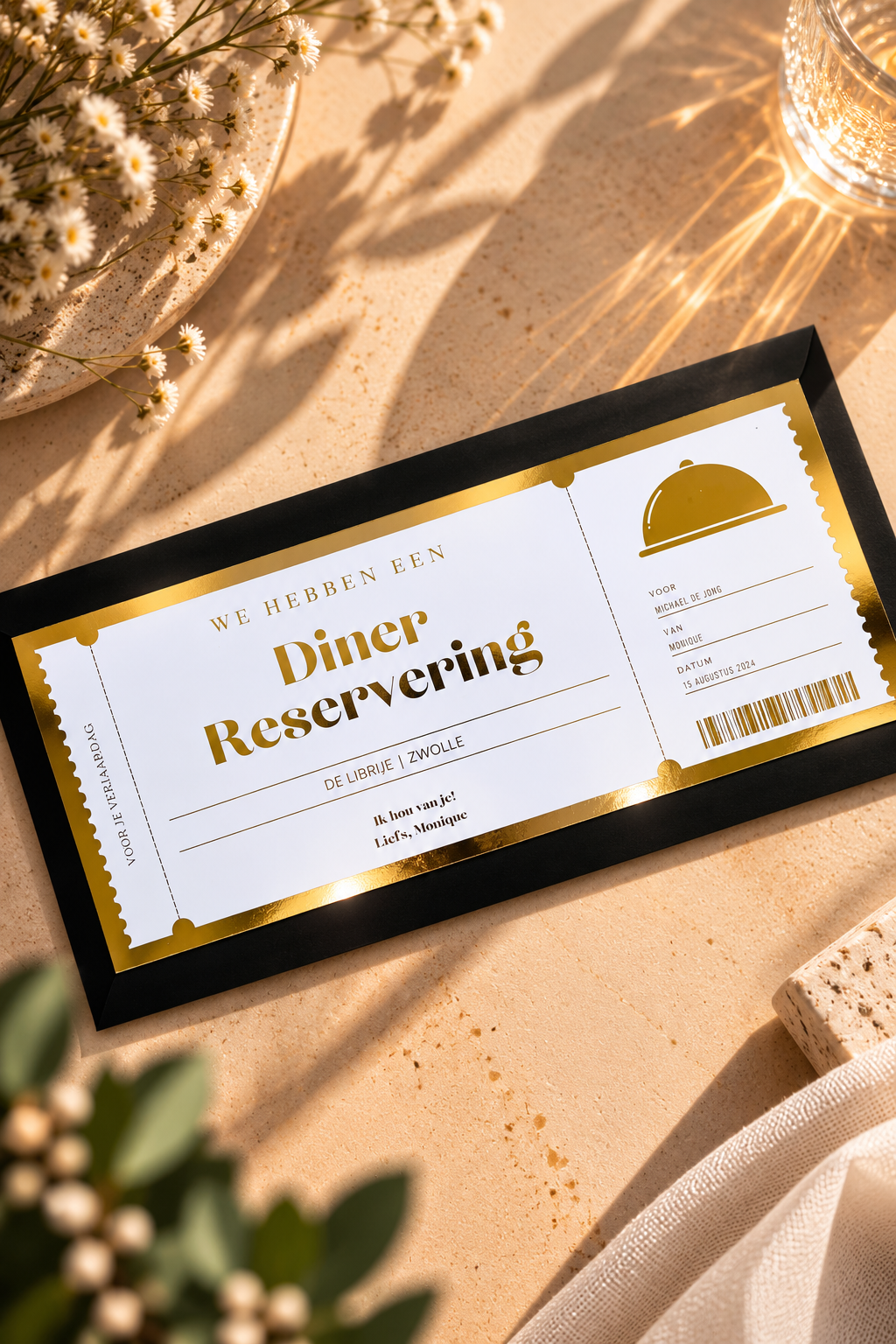 Foil Ticket | Diner Cadeaubon