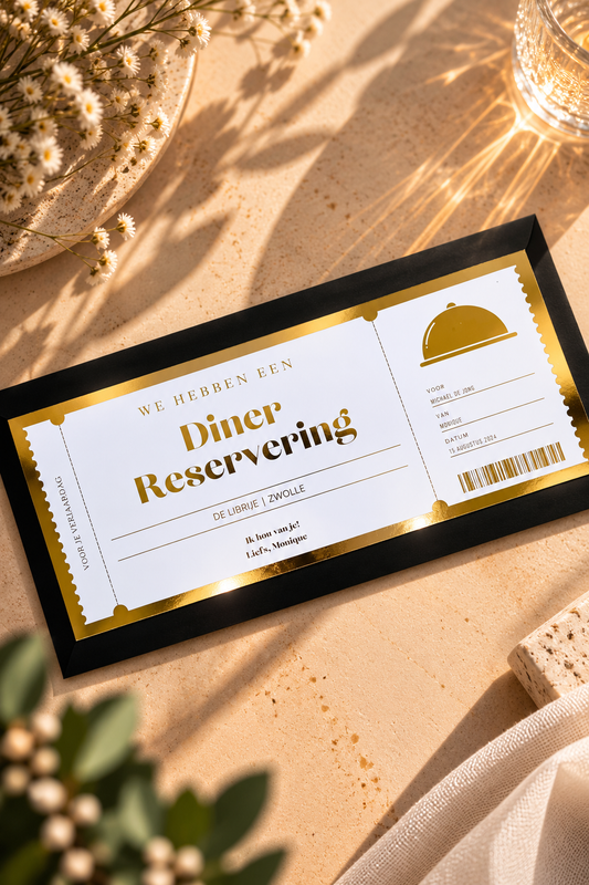 Foil Ticket | Diner Cadeaubon