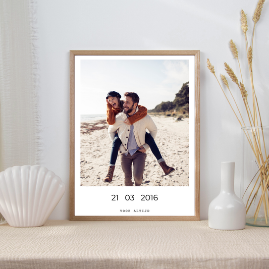 Full Color Poster | Foto met datum