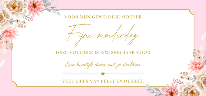 Full Color Cadeau Ticket | Moederdag