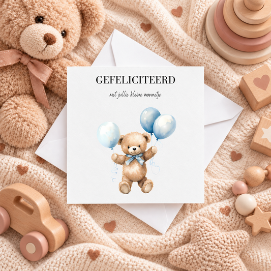 WENSKAART | GEFELICITEERD KLEIN MANNETJE