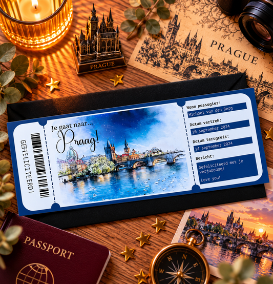 Full Color Gift Ticket | Stedentrip Praag