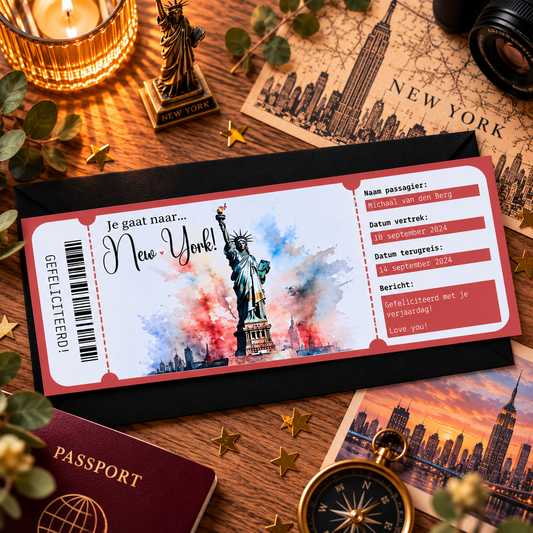 Full Color Gift Ticket | Stedentrip New York