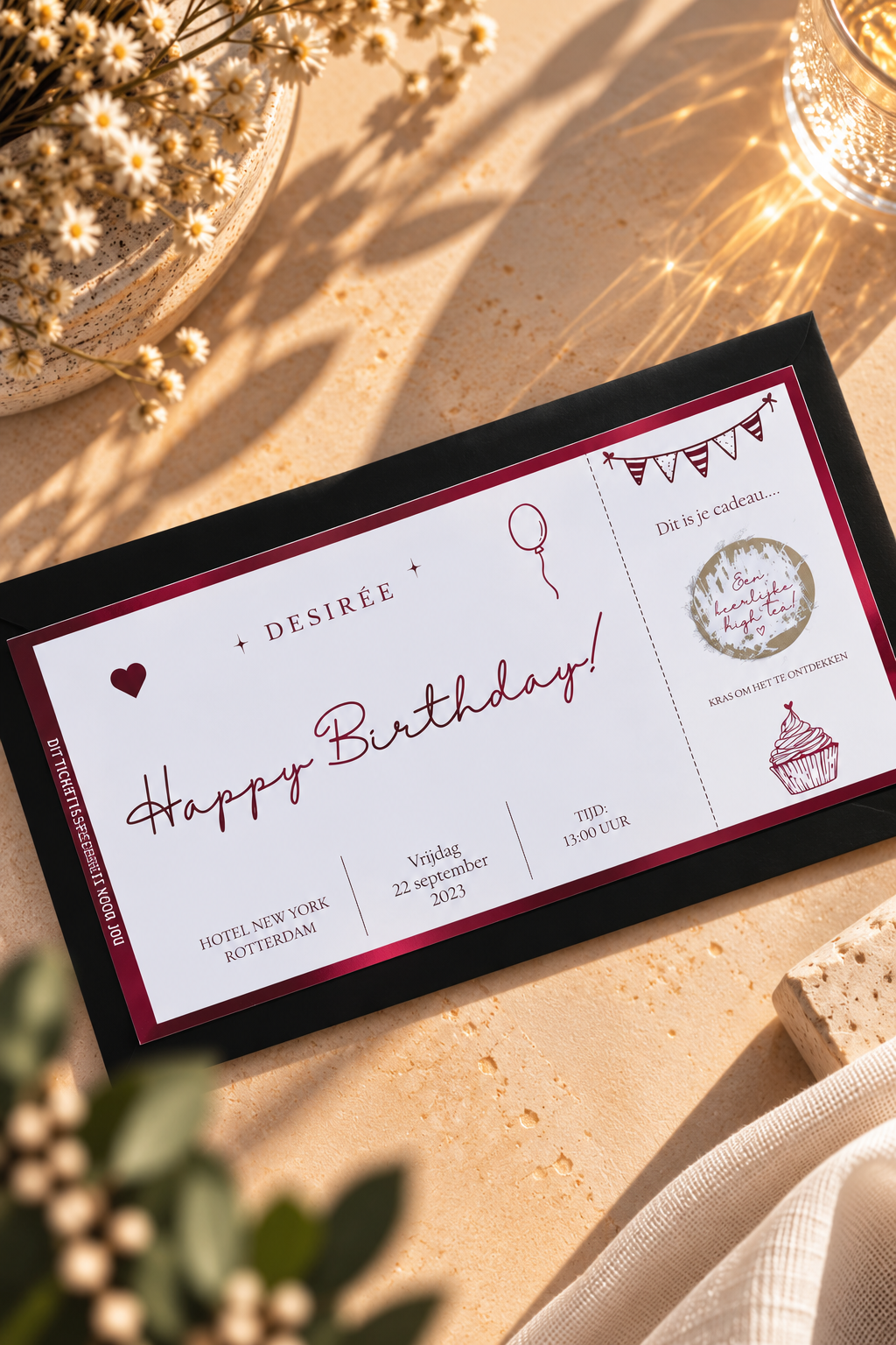 Foil Ticket | Happy Birthday