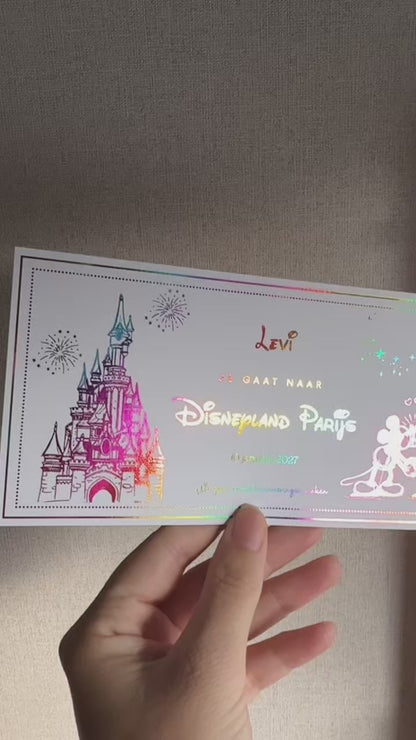 Foil Color Gift Ticket | Disneyland